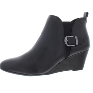 anne klein ally wedge boot